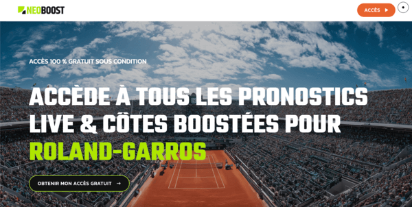 page d'accueil du site neoboost eu